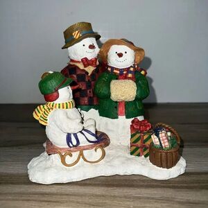 Susan Winget Snow Family Snowman Christmas Figurine 1998 # 5 Christmas Holiday